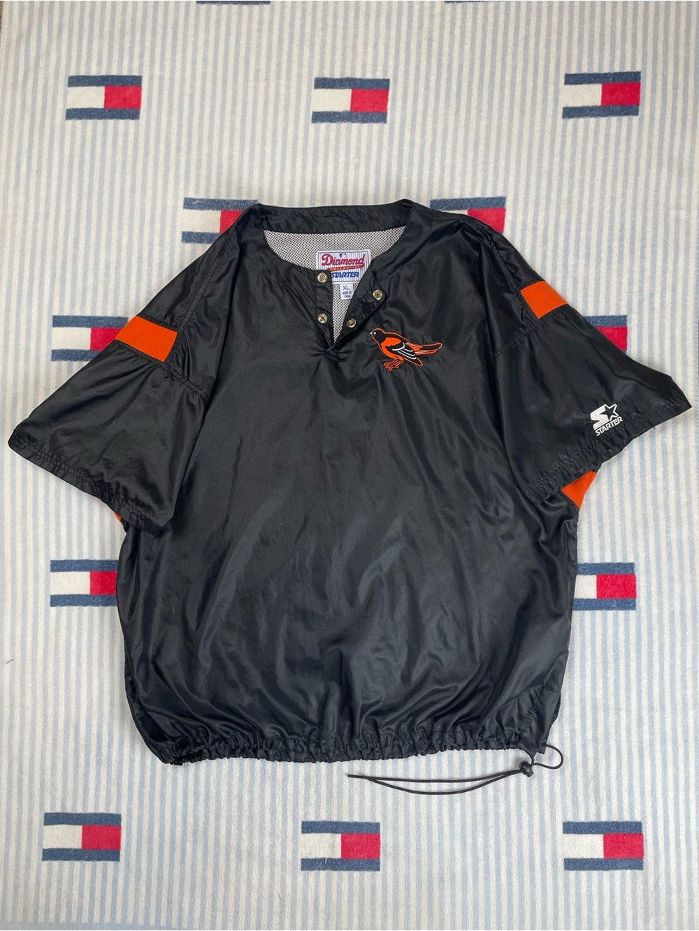 Vintage Starter Baltimore Orioles MLB Baseball warmup short sleeve windbreaker